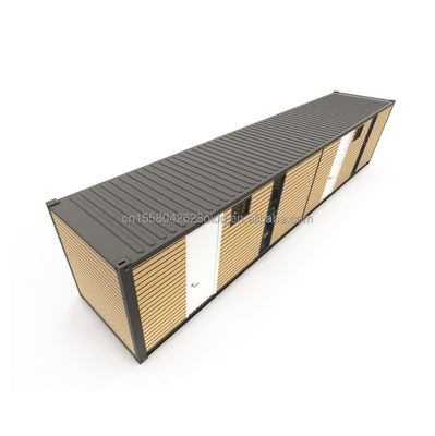 Container d'expédition mobile avec 4 chambres à coucher Residentiel Mini-salon mural 50/75/100mm Wave Sandwich Panel