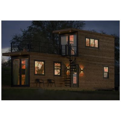 Maison de conteneurs mobiles à plancher en bois pour le transport et la charge 20'/40' Container Maison de conteneurs pliables modulaires préfabriqués