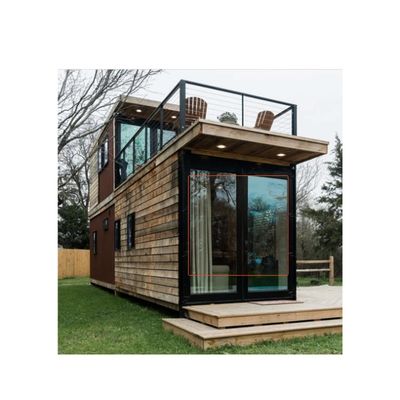 Maison de conteneurs mobiles à plancher en bois pour le transport et la charge 20'/40' Container Maison de conteneurs pliables modulaires préfabriqués
