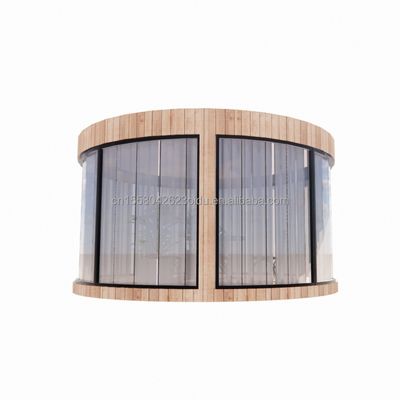 Tubes carrées en acier galvanisé EU Standard Maison en bois en verre Maison ensoleillée Maison préfabriquée Boutique mobile magasin pour jardin Café