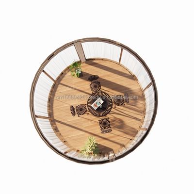 Tubes carrées en acier galvanisé EU Standard Maison en bois en verre Maison ensoleillée Maison préfabriquée Boutique mobile magasin pour jardin Café