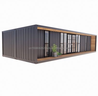 Structure principale Tubes carrées en acier galvanisé Luxe 2 chambres à coucher Module de conteneur plat pour une maison pratique de 20 pieds ou 40 pieds