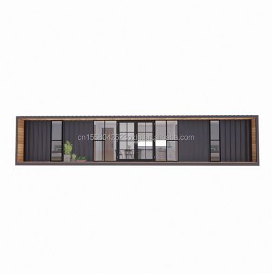 Structure principale Tubes carrées en acier galvanisé Luxe 2 chambres à coucher Module de conteneur plat pour une maison pratique de 20 pieds ou 40 pieds