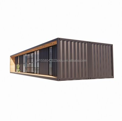 Structure principale Tubes carrées en acier galvanisé Luxe 2 chambres à coucher Module de conteneur plat pour une maison pratique de 20 pieds ou 40 pieds