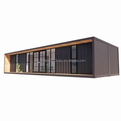 Structure principale Tubes carrées en acier galvanisé Luxe 2 chambres à coucher Module de conteneur plat pour une maison pratique de 20 pieds ou 40 pieds