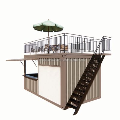 Container portable standard maison préfabriquée en acier bureau mobile 20ft porte-conteneur pliable élargi maison pour la salle d'activité