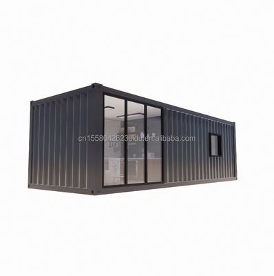 Paroi 50/75/100mm Panneau sandwich ondulé 20 pieds Beaux maisons en conteneurs préfabriqués avec acier galvanisé