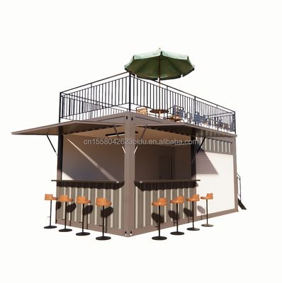 Container portable standard maison préfabriquée en acier bureau mobile 20ft porte-conteneur pliable élargi maison pour la salle d'activité