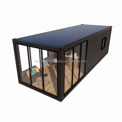 Paroi 50/75/100mm Panneau sandwich ondulé 20 pieds Beaux maisons en conteneurs préfabriqués avec acier galvanisé