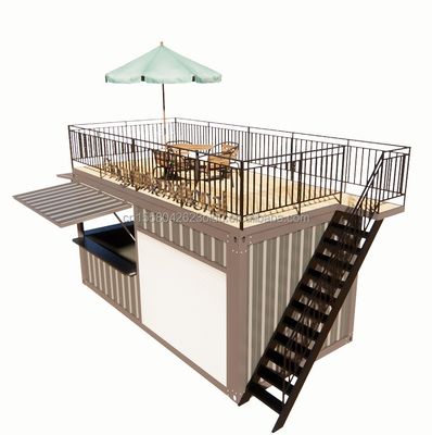 Container portable standard maison préfabriquée en acier bureau mobile 20ft porte-conteneur pliable élargi maison pour la salle d'activité