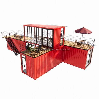 50/75/100mm Wave Sandwich Panel Wall Modulaire Magasin mobile pour conteneur Dessert Boutique de rue Prefab Café Kiosque Booth Design