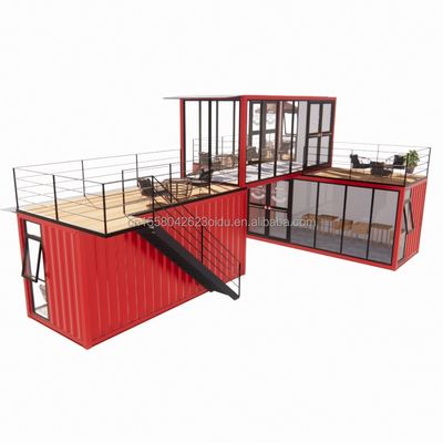 50/75/100mm Wave Sandwich Panel Wall Modulaire Magasin mobile pour conteneur Dessert Boutique de rue Prefab Café Kiosque Booth Design