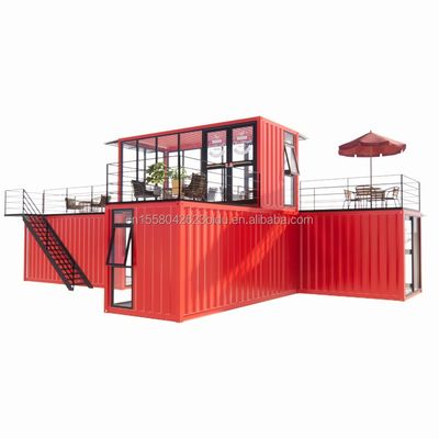 50/75/100mm Wave Sandwich Panel Wall Modulaire Magasin mobile pour conteneur Dessert Boutique de rue Prefab Café Kiosque Booth Design