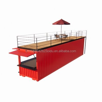 Boutique 20ft 40ft Container Boutique Expansion Booth Concevoir votre propre café en plein air avec fenêtres en alliage d'aluminium