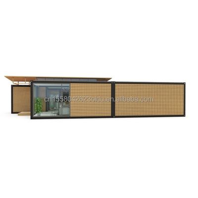 Cadre en acier galvanisé en acier pliant 180g 20ft 40ft maison préfabriquée avec conception de conteneur moderne et ondes panneaux sandwich murs
