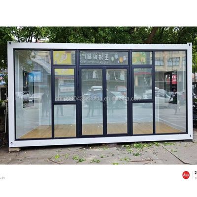 Hôtel Standard Container Portable Maison préfabriquée en acier Bureau Mobile 20ft Extensible Container pliable Maison salle d'activité