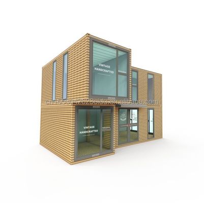 Maison de conteneurs miniature en bois plat de design moderne avec 50/75/100 mm de panneau sandwich ondulé et plusieurs options d'utilisation