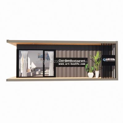 30 pieds maison de conteneurs en bois portable structure en acier durable pour les applications maritimes