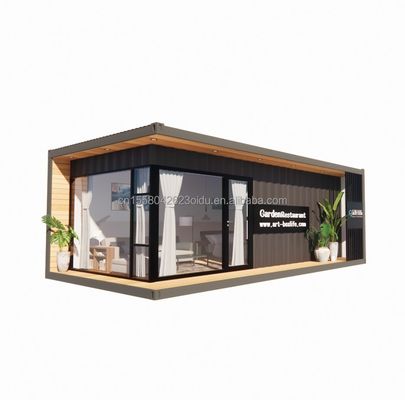 30 pieds maison de conteneurs en bois portable structure en acier durable pour les applications maritimes