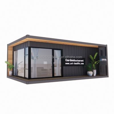 30 pieds maison de conteneurs en bois portable structure en acier durable pour les applications maritimes