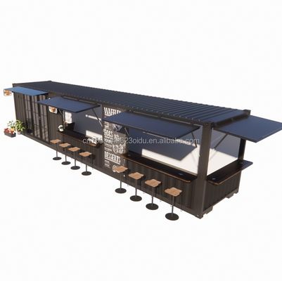 Solution d'hébergement hôtelier Maison modulaire préfabriquée en conteneurs dans un magasin en conteneurs avec fenêtres en alliage d'aluminium