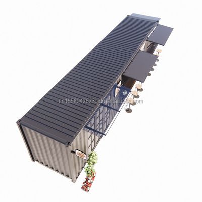 Solution d'hébergement hôtelier Maison modulaire préfabriquée en conteneurs dans un magasin en conteneurs avec fenêtres en alliage d'aluminium