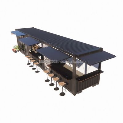 Solution d'hébergement hôtelier Maison modulaire préfabriquée en conteneurs dans un magasin en conteneurs avec fenêtres en alliage d'aluminium