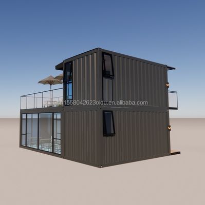 Container de pliage en acier galvanisé magasin de café maison préfabriquée de 40 pieds