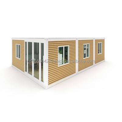 Maison pliable en acier galvanisé 180g 40ft 20ft avec cadre préfabriqué et en acier