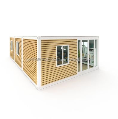 Maison pliable en acier galvanisé 180g 40ft 20ft avec cadre préfabriqué et en acier