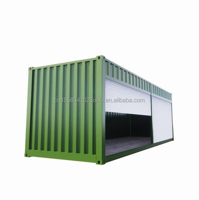 Maison d'emballage plat préfabriquée de 20 pieds Garage de stockage Booth Maison de conteneurs avec un style de conception moderne simple