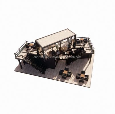Construction préfabriquée pliable magasin portable entrepôt immeuble de bureaux expédition conteneur maison de déménagement remorques avec couleur personnalisée