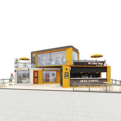 Alliage d'aluminium fenêtres 20 pieds 40 pieds préfabriqué mobile Bar de livraison cafés restaurant conteneur maison modulaire maison