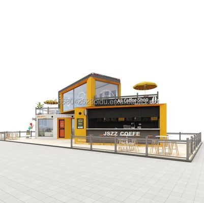 Alliage d'aluminium fenêtres 20 pieds 40 pieds préfabriqué mobile Bar de livraison cafés restaurant conteneur maison modulaire maison
