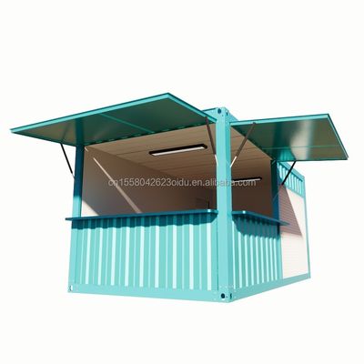 Boutique pop-up de couleur personnalisée Container Café/Bar/Fast-food en emballage plat de 20 pieds pour la promotion des supermarchés