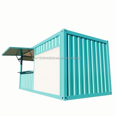 Boutique pop-up de couleur personnalisée Container Café/Bar/Fast-food en emballage plat de 20 pieds pour la promotion des supermarchés