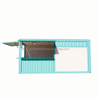 Boutique pop-up de couleur personnalisée Container Café/Bar/Fast-food en emballage plat de 20 pieds pour la promotion des supermarchés