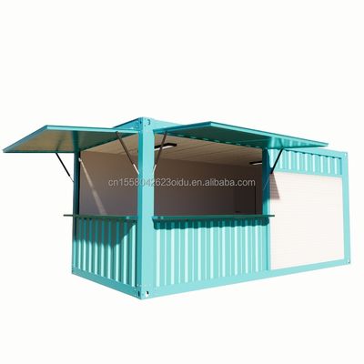 Boutique pop-up de couleur personnalisée Container Café/Bar/Fast-food en emballage plat de 20 pieds pour la promotion des supermarchés