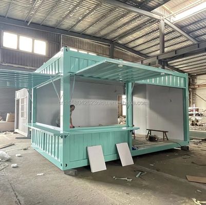 Boutique pop-up de couleur personnalisée Container Café/Bar/Fast-food en emballage plat de 20 pieds pour la promotion des supermarchés