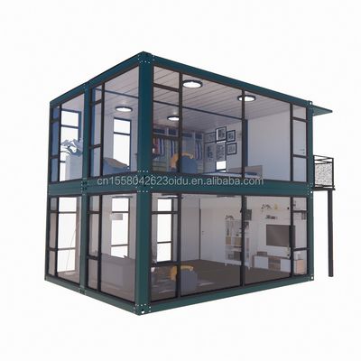 Fenêtres en alliage d'aluminium dans des chambres de luxe personnalisées Salles de bains et cuisines avec 50/75/100mm ondes panneaux sandwich murs