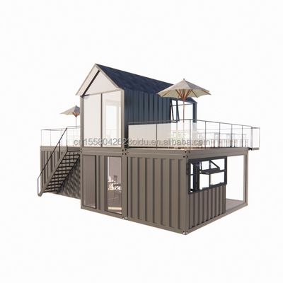 Salle de bains Contenant de structure en acier Villa maison pour 4 chambres et 1 garage en style moderne 20ft