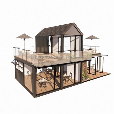 Salle de bains Contenant de structure en acier Villa maison pour 4 chambres et 1 garage en style moderne 20ft