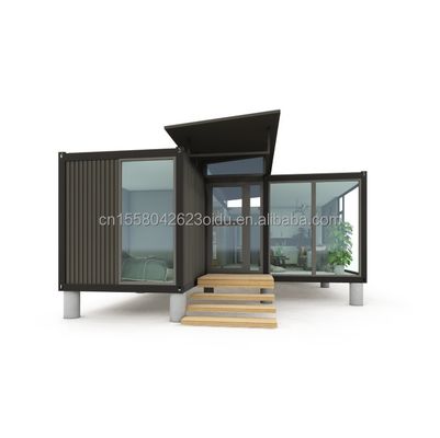 Maison de conteneurs de couleur personnalisée Maison préfabriquée mobile Maison préfabriquée de 20 pieds