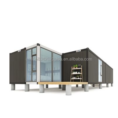 Maison de conteneurs de couleur personnalisée Maison préfabriquée mobile Maison préfabriquée de 20 pieds