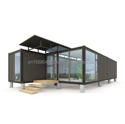 Maison de conteneurs de couleur personnalisée Maison préfabriquée mobile Maison préfabriquée de 20 pieds