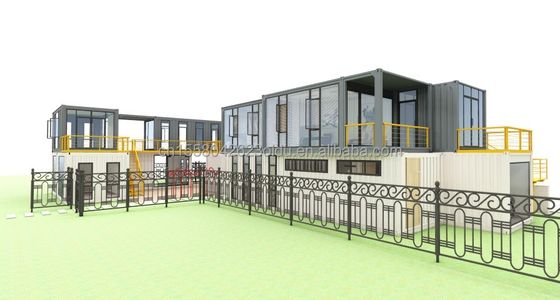 Tubes carrées en acier galvanisé Structure principale pour la conception et la construction de maisons de conteneurs pour hôtels sur mesure