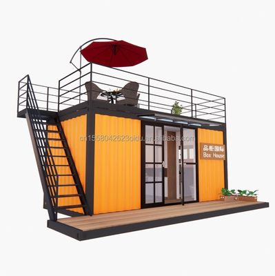 Hôtel 20 pieds Container portable Boutique de vêtements Café préfabriqué Magasin mobile Entrepôt