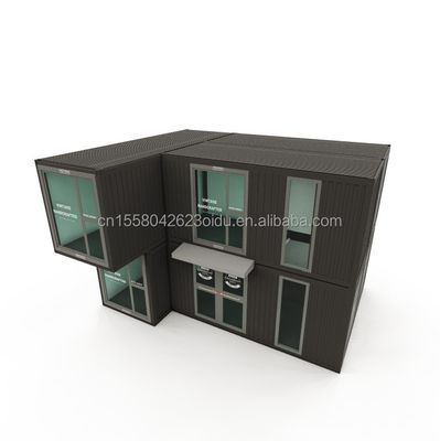 50/75/100mm Panneau sandwich ondulé Murs Conteneur modulaire Bureau préfabriqué pour des espaces de travail modernes et flexibles