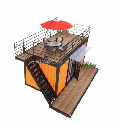 Hôtel 20 pieds Container portable Boutique de vêtements Café préfabriqué Magasin mobile Entrepôt