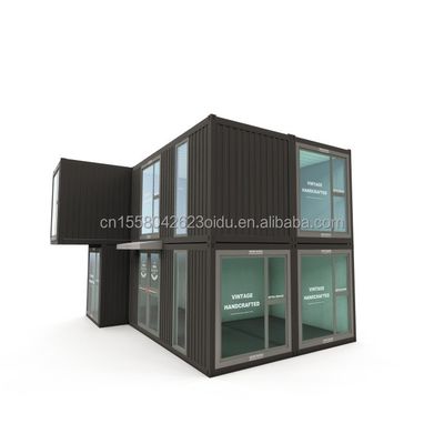 50/75/100mm Panneau sandwich ondulé Murs Conteneur modulaire Bureau préfabriqué pour des espaces de travail modernes et flexibles